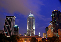 Indianapolis Skyline from the Indiana War Memorial